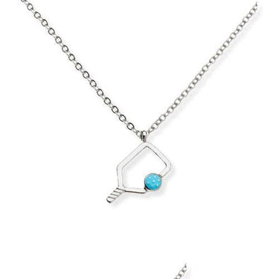 Color Pop Pickleball Necklace: Turquoise