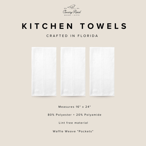 Pencil Trio Teacher Kitchen Towel, Back to School Gift
