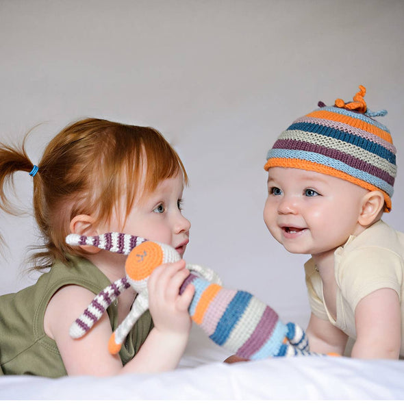Organic Knit Baby Hat: 6-12 Months