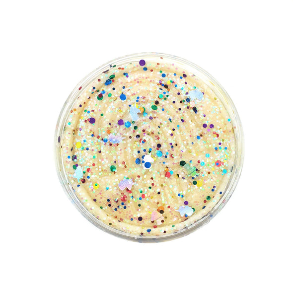 White Unicorn Rainbow Glitter Half Pound Sensory Play Dough: Scented