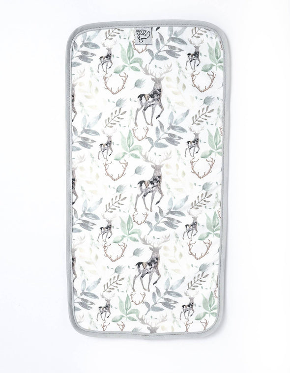 Oh Deer Burp Cloth: Multi / Terry Velour / 9"x18"