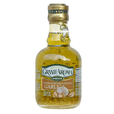 Mantova Grand’Aroma Garlic Extra Virgin Olive Oil, 8.5 oz.