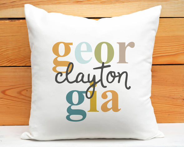 Home State Pillow, Housewarming Decor Georgia