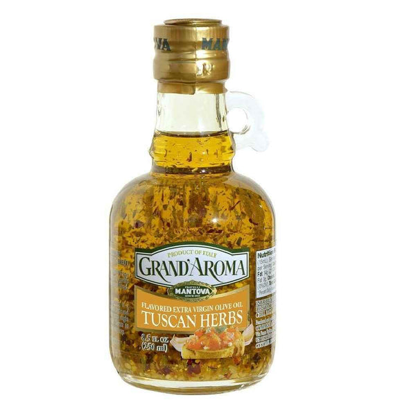 Mantova Grand'Aroma Tuscan Herbs Extra Virgin Olive Oil, 8.5