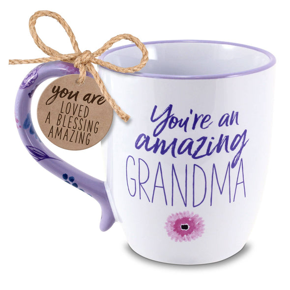 Amazing Grandma 19oz Green Handle Coffee Mug