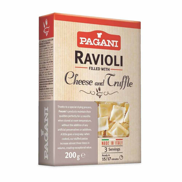 Pagani Ravioli with Cheese and Truffle, 7 oz.