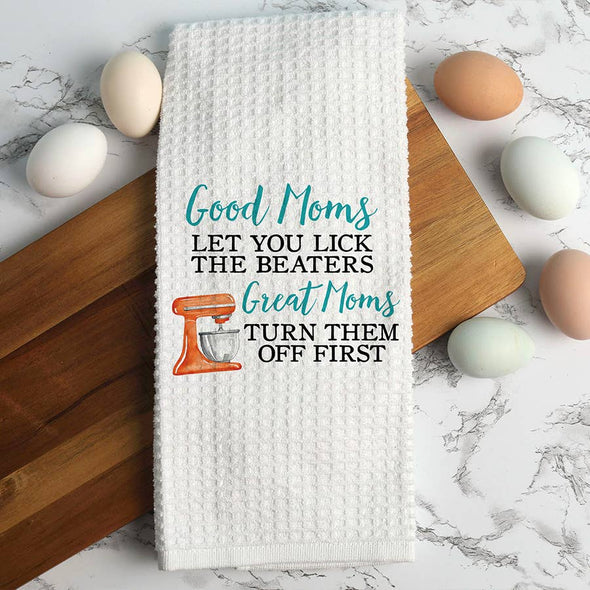 Great Moms Baking Towel, Funny Hand Towel, Gifts for Mom