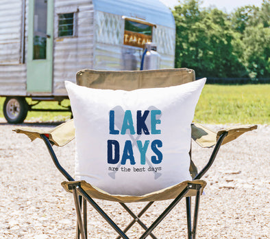 Lake Days Best Days Customizable Pillow, Lake House Decor