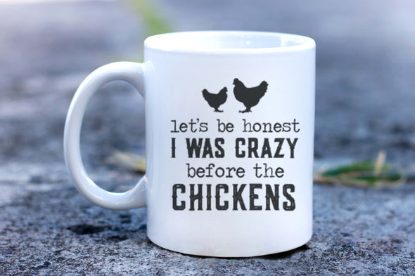 Crazy Chicken Mug, Chicken Lady Mug, Funny Coffee Cup