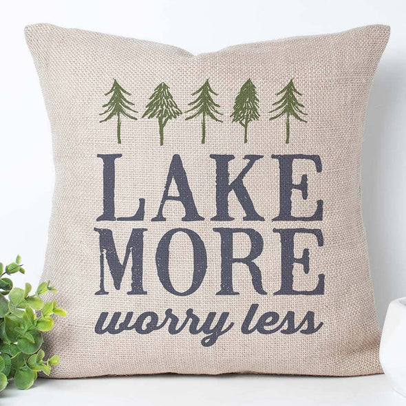 Lake More Pillow, Lake House Decor, Throw Pillow