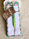 Magnetic Notepad and Inspirational Pen Set
