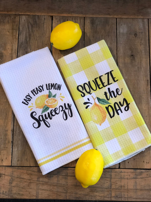 Squeeze The Day Summer Tea Towels